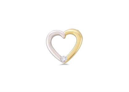 Two Tone Plated | Heart Pendants